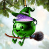 Joycorners Custom Name Witch Ornament, Christmas Gift Ornament 2D Flat LM2111