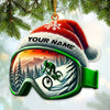 Joycorners Custom Name Winter Snow Ornament, Christmas Gift Decoration 2D Flat LM2111