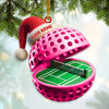 Joycorners Custom Name Pickle Ball Ornament, Pickle Ball Love Christmas Decoration 2D Flat LM2111