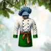 Joycorners Chef Outfit Ornament, Personalized Ornament 2D Flat LM2211