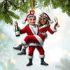 Joycorners Custom Name and Photo Couple Ornament, Couple Christmas Gift 2D Flat LM2111