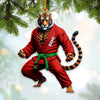 Joycorners Custom Name Jiu Jutsu Tiger Ornament, Jiu Jutsu Christmas Gift 2D Flat LM2211