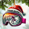 Joycorners Custom Name Winter Snow Ornament, Christmas Gift Decoration 2D Flat LM2111
