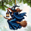 Joycorners Custom Name Witch Ornament, Happy Halloween Gift 2D Flat LM2111