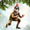 Joycorners Wrestler Santa Home Decor Christmas Ornament, Personalized Ornament 2D Flat LM2211