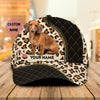 Joycorners Dachshund Love Leopard Customized Name And Dog Cap