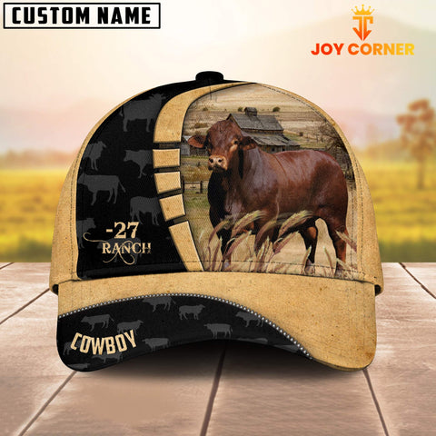 Joycorners Custom Name Beefmaster Cattle Farmhouse Field Cap TT1 KH