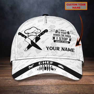 Joycorners Chef 5 Customized Name Cap