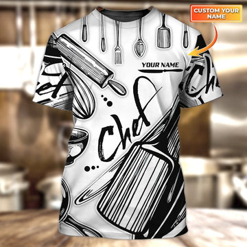 Joycorners Custom 3D Nice Chef Shirts, Master Chef T Shirt 3D, Gift For Master Chef, Chef Shirt
