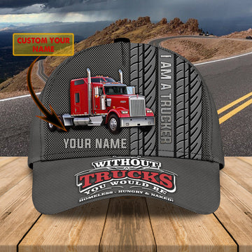 Joycorners Without Truck Customized Name 3D Cap