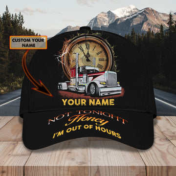 Joycorners Trucker Not Tonight Customized Name 3D Cap