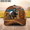 Joycorners Western Ranch Horse Landscape Personalized Name Cap (9 Breeds)