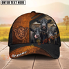 Joycorners Cow Farm Rustic Leather Patch Trio Cow Personalized Name Cap (8 Breeds)