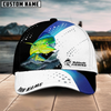 Joycorners Fishing Blue Camo Sport Pattern Personalized Name 3D Cap (11 Breeds)