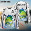 Joycorners Fishing White Black Curve Pattern Design Custom Name & Team Name 3D Shirts (11 Breeds)
