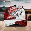 Joycorners Fishing Red Dark Pattern Sport Pattern Personalized Name 3D Cap (11 Breeds)
