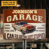 Joycorners Auto Mechanic Garage I Can Fix Anything Customized Classic Metal Signs