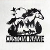 Personalized Name Horse Metal Sign