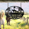 Personalized Name Horse Metal Sign