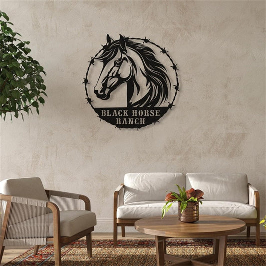 Personalized Name Horse Metal Sign