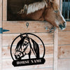 Personalized Name Horse Metal Sign