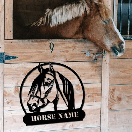 Personalized Name Horse Metal Sign