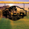 Personalized Name Farm Metal Sign