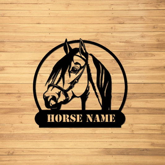 Personalized Name Horse Metal Sign