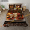 Joycorners Charolais Personalized Name Merry Christmas Cow Bedding set