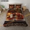Joycorners Hereford Personalized Name Merry Christmas Cow Bedding set