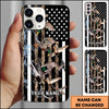 Joycorners American Flag Flying Duck Hunting Personalized Name Phone Case