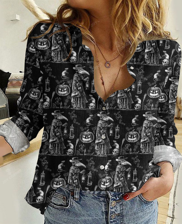 Joycorners Plague Doctor Halloween Casual Shirt