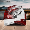Joycorners Fishing Red Dark Pattern Sport Pattern Personalized Name 3D Cap (11 Breeds)