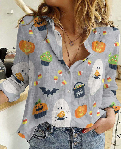 Joycorners Pumpkins Halloween Casual Shirt 2