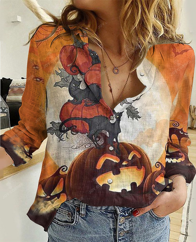 Joycorners Pumpkins Halloween Casual Shirt 1
