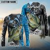 Joycorners Fishing Sparkling Water Smoke Pattern Design Custom Name & Team Name 3D Shirts (11 Breeds)