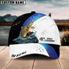 Joycorners Fishing Blue Camo Sport Pattern Personalized Name 3D Cap (11 Breeds)