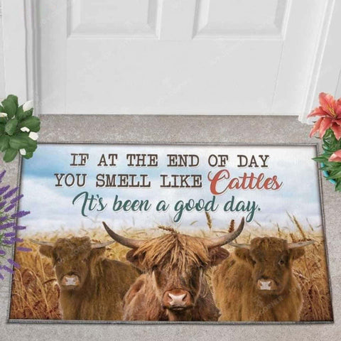 Joycorners Highland Cattle Lover Good Day Doormat