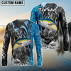 Joycorners Fishing Sparkling Water Smoke Pattern Design Custom Name & Team Name 3D Shirts (11 Breeds)