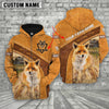 Joycorners Personalized Name Red Fox Hoodie TT5