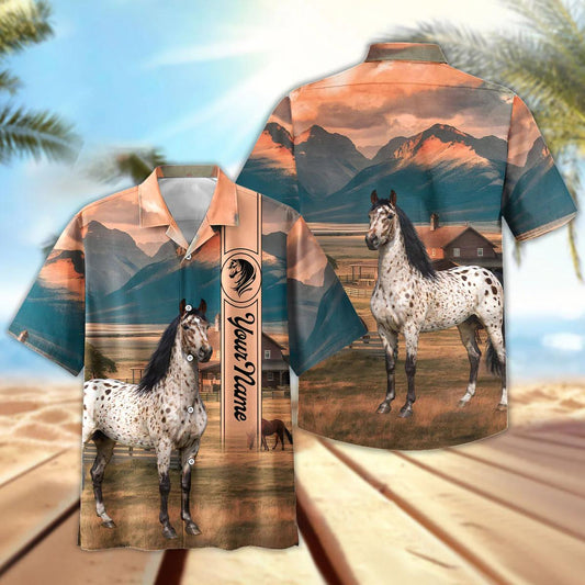 Joycorners Personalized Appaloosa Horse Farm Hawaiian Shirt