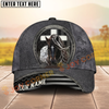 Joycorners Classic Christian Horse & Cross Embossed Western Style Personalized Name Cap (8 Breeds)