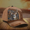 Joycorners Premium Brown Printed Deer Hunting Personalized 3D Hat