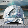 Joycorners Fishing Skinfish Water Sport Pattern Personalized Name 3D Cap (11 Breeds)