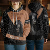 Joycorners Camo Blaze Horse Lover Personalized Name 3D Hoodie (8 Breeds)