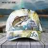 Joycorners Fishing Skinfish Water Sport Pattern Personalized Name 3D Cap (11 Breeds)