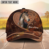 Joycorners Horse Love Bonding Brown Craving Personalized Name Cap (8 Breeds)