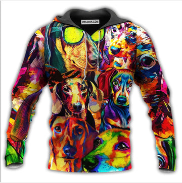 Joycorners Dachshund Lover Custom Name And Dog 3D Full Print Shirts