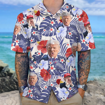 Joycorner Funny Trump Hawaiian Shirt