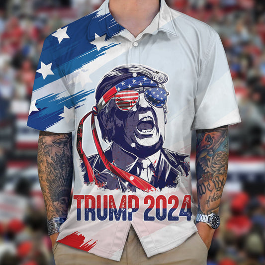 Joycorner America Independence Day Trump 1 Hawaiian Shirt